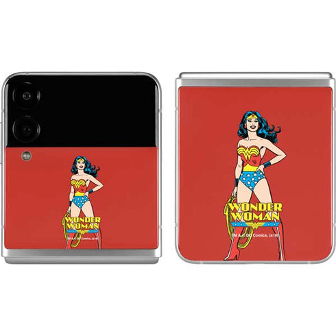 DC Comics Wonder Woman Classic Art Pose Galaxy Z Flip4 5G Skin